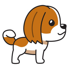 Cartoon shih tzu dog for design.