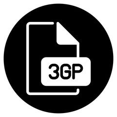 3gp glyph icon