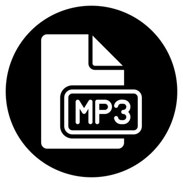 mp3 glyph icon