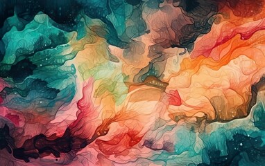 Watercolor abstract background texture. Generative AI