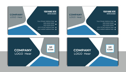 Modern and simple business card design template,  flat gradation business card inspiration.