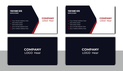 Modern and simple business card design template,  flat gradation business card inspiration.