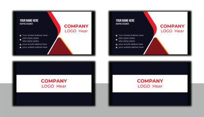 Modern and simple business card design template,  flat gradation business card inspiration.