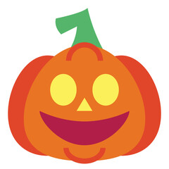 pumpkin flat icon style