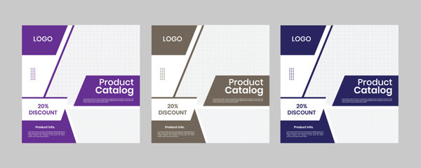 Modern catalogue product square timeline simple web photo