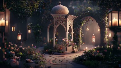 church in the night- illustration, collage, education