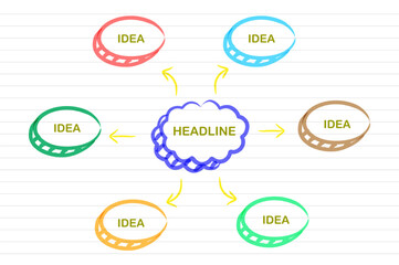 Infographic Mind Map Vector