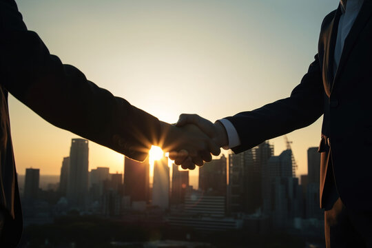 Handschlag, Vertrag abschließen, Geschäft abschließen, Geschäft machen