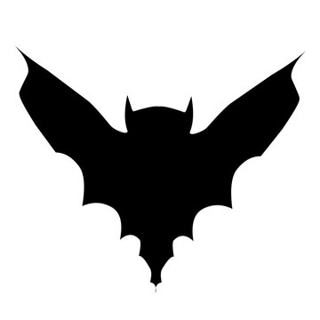 Halloween black vector. Bat Silhouette. Halloween symbol.