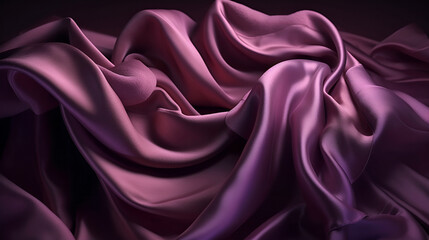 Abstract purple silk fabric background