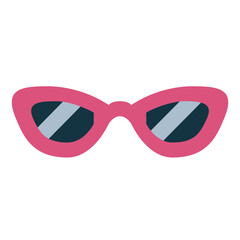 glasses flat icon style