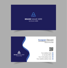 Blue Color Business Card Design