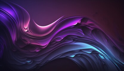 Purple Haze: A Stunning Desktop Background with Waves of Light (AI Generated)
