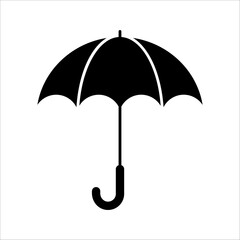 Umbrella flat vector icon isolated on white background, eps 10.