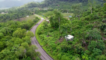 Aerial view of the Kent village in Sierra Leone