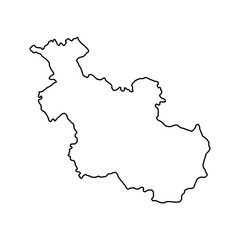 Overijssel province of the Netherlands. Vector illustration.