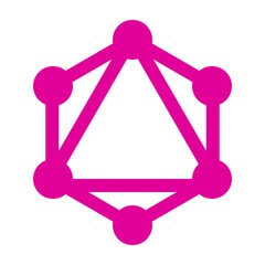 GraphQL query language for APIs linear icon