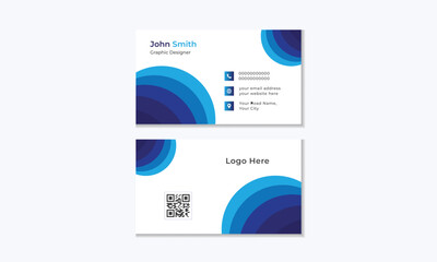 Simple, modern business card template. 