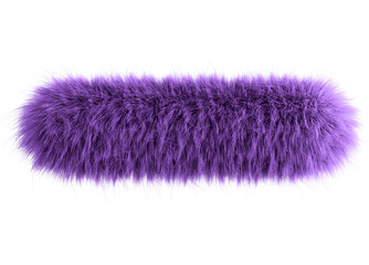 Purple 3D Fluffy Symbol Hyphen