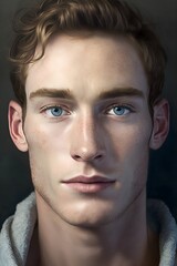 Fototapeta premium Young man face