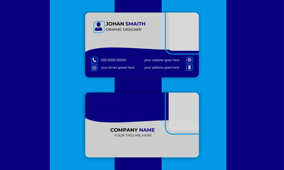 Clean Visiting card Card Template.