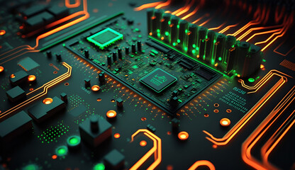 Obraz premium electronic circuit board