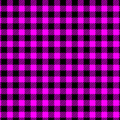 Buffalo Plaid pattern checked pink black pattern