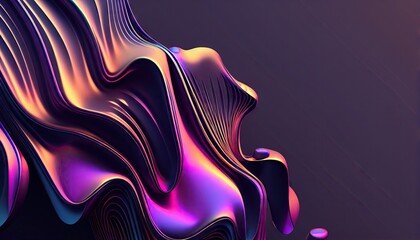 Obraz na płótnie Canvas Abstract 3D Background. Gradient design element for banners, backgrounds, wallpapers, and covers. Generative AI.