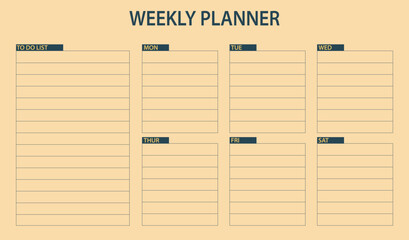 Weekly printable planner for all.