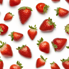 Strawberries Pattern Generative AI