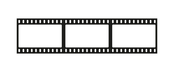 Cinematic film line icon. The film on which the photo or video is recorded, Camera, lens, media, photographer, filming. Movie concept. Vector line icon for Business and Advertising