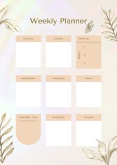 Minimalistic planners , daily, weely, monthly. Annual wall calendar planner template. Week starts on Monday.Clear and simple printable to do list. Business organizer page. Paper sheet.