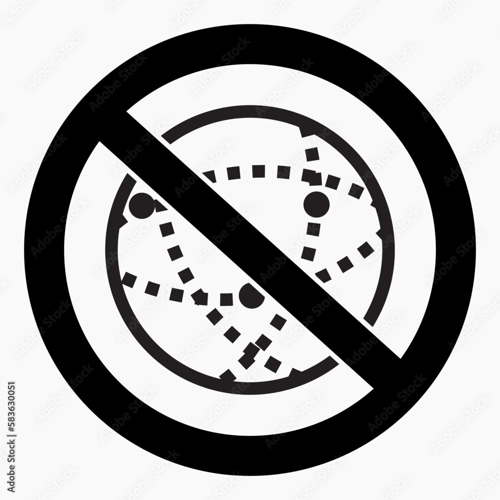 Poster no internet icon. search is disabled. no connection. social media ban. there are no social networks.