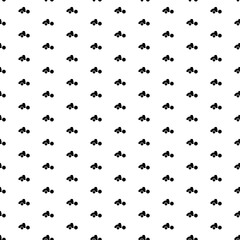 Square seamless background pattern from geometric shapes. The pattern is evenly filled with big black road roller symbols. Vector illustration on white background