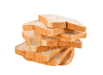 Sliced bread isolated on transparent background. PNG