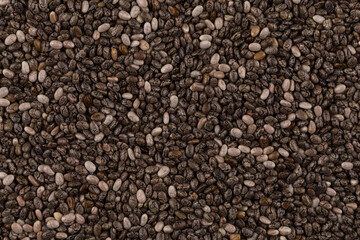 Chia seeds closeup