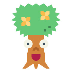 tree flat icon style