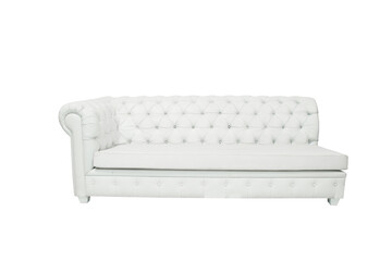 comfortable white armchair