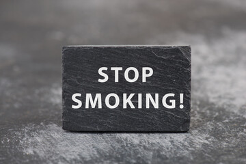 Stop smoking sign, no tobacco day, break a habit, health care and lifestyle, nicotine addicted