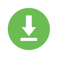 green download icon vector