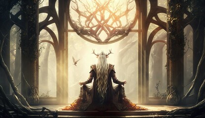 Generative AI
Spirituality, esoteric, meditation, fantasy, vampire, universe meta human god spirit, 
galaxy space background, spiritual image, design, illustration wallpaper, 
yoga, brain waves, brain