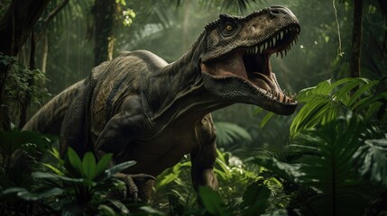 T-rex - Illustration Created with Generative ai