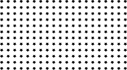 Fototapeta na wymiar Simple black and white pattern with stars. Repeating textured vector background.