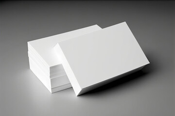 Blank business card mock-up, Generative AI