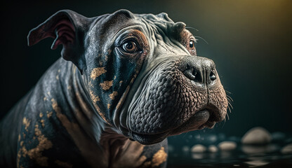 bulldog portrait
