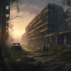 Abandoned city of Pripyat Game Art