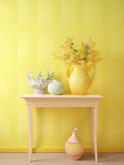 still life with flowers and vase pastel