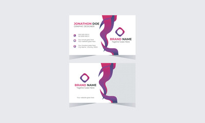 Creative Business Card Design 
 Modern Professional Business Card
Corporate Modern Business Card Design
Template Creative And Clean Business
Card Name Card Visiting Card Simple
Flat Vector Design