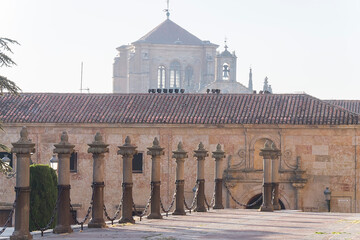 Photo detail of part of the Salamanca catedral in Spain