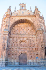 Fototapeta na wymiar Exterior views facade of San Esteban Convent in Salamanca (Spain)